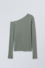 Dusty Grey - Myra Seamless Longsleeve Top - 0