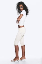 Wit - Ruched Regular Capri Pants - 2