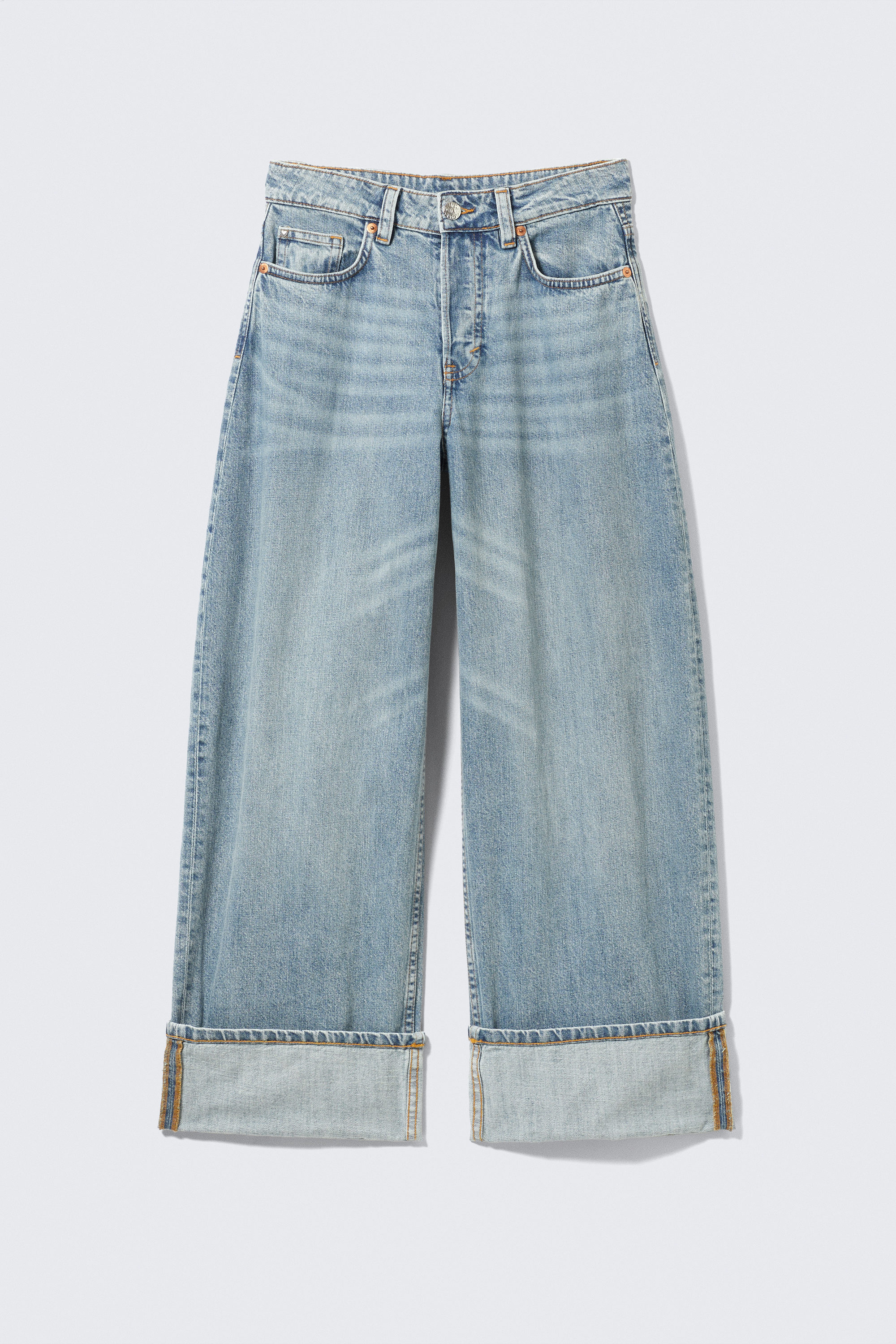 Chaos Blue - Light Blue - Peggy Low Rise Loose Baggy Leg Jeans - 4
