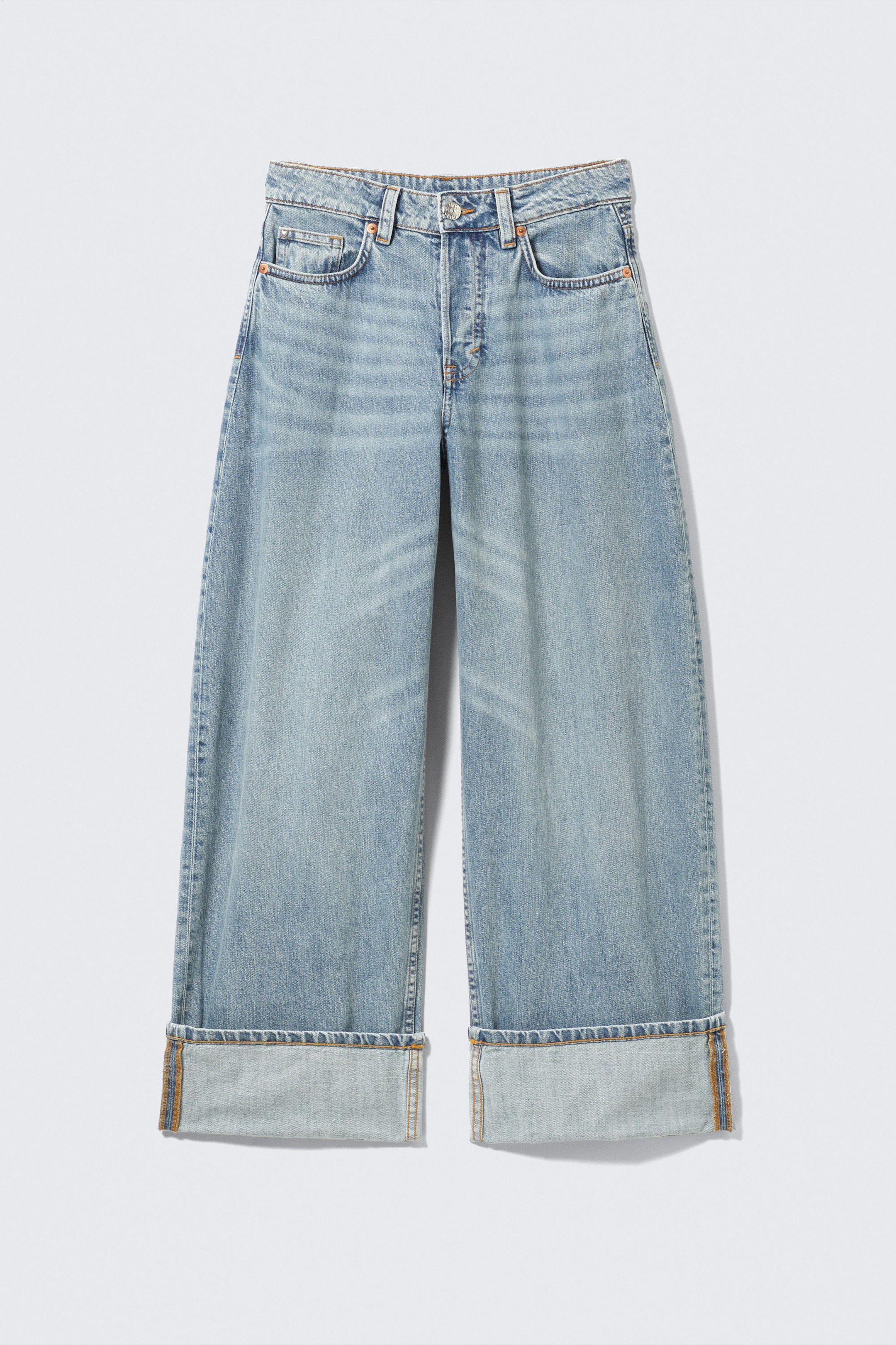 Chaos Blue - Light Blue - Peggy Low Rise Loose Baggy Leg Jeans - 1