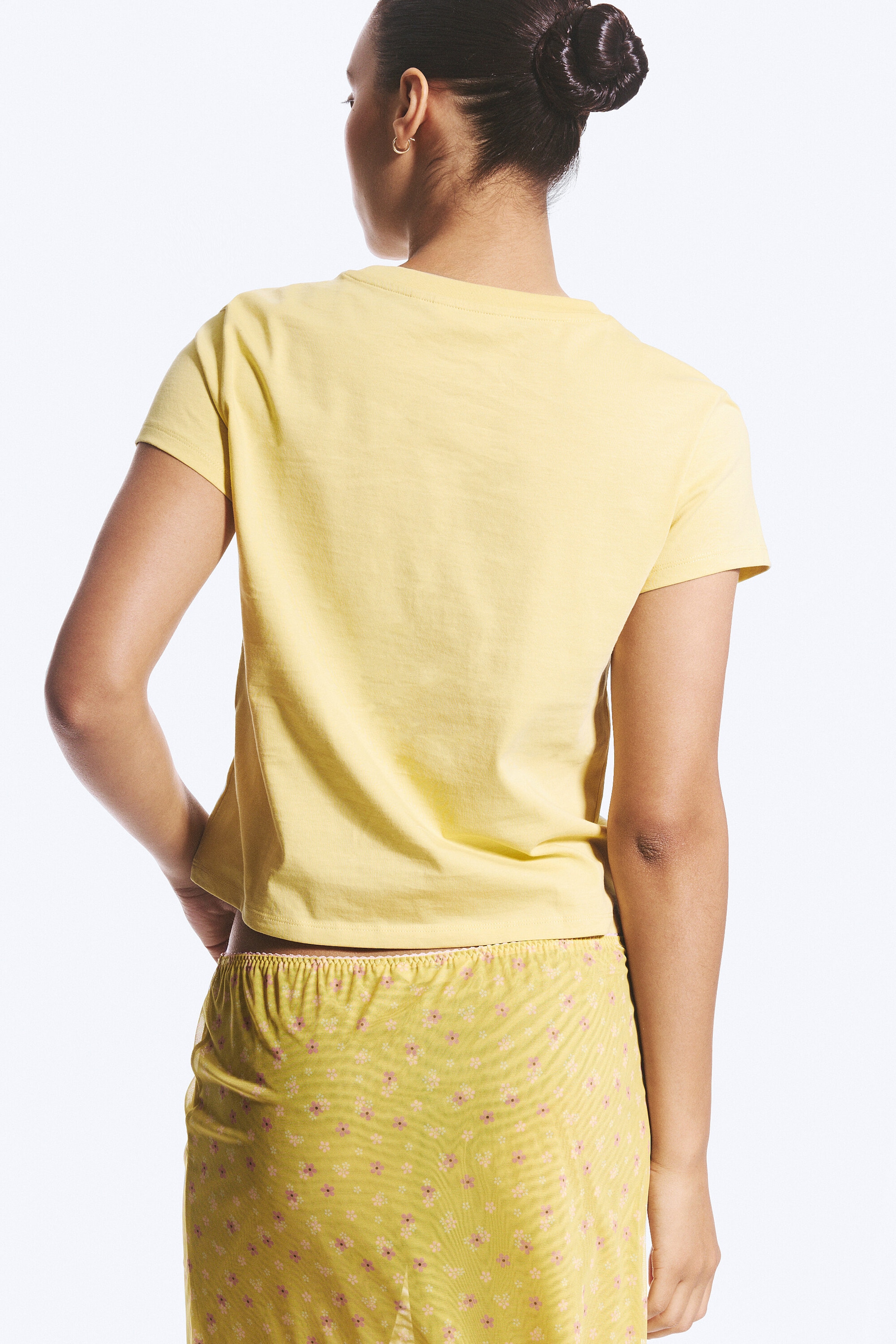 Dimmig Ljusgul - Lime - ROSABEL PRINTAD BABY TEE - 2