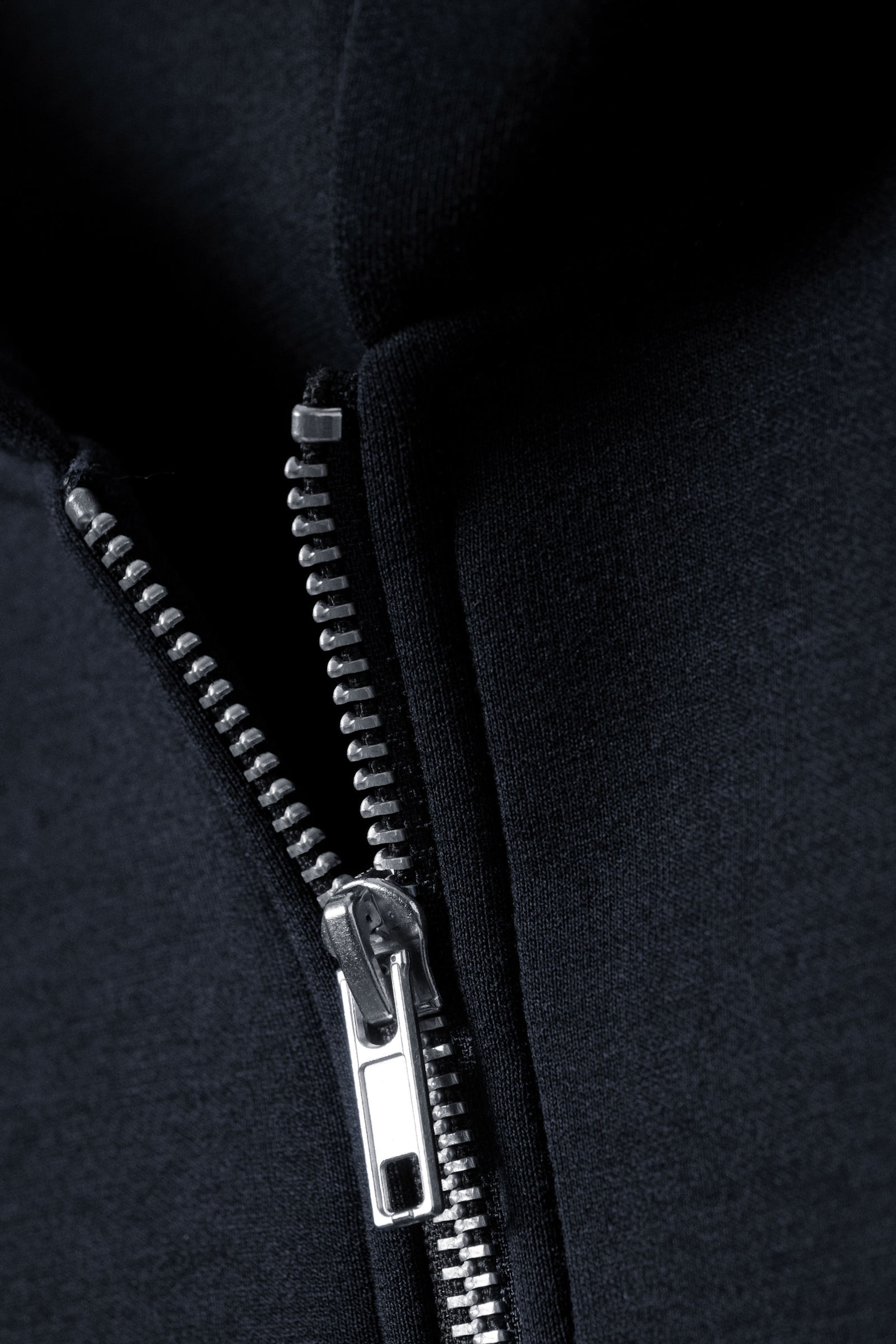Really Dark Blue - Oversized Scuba Zip-Hoodie - 5