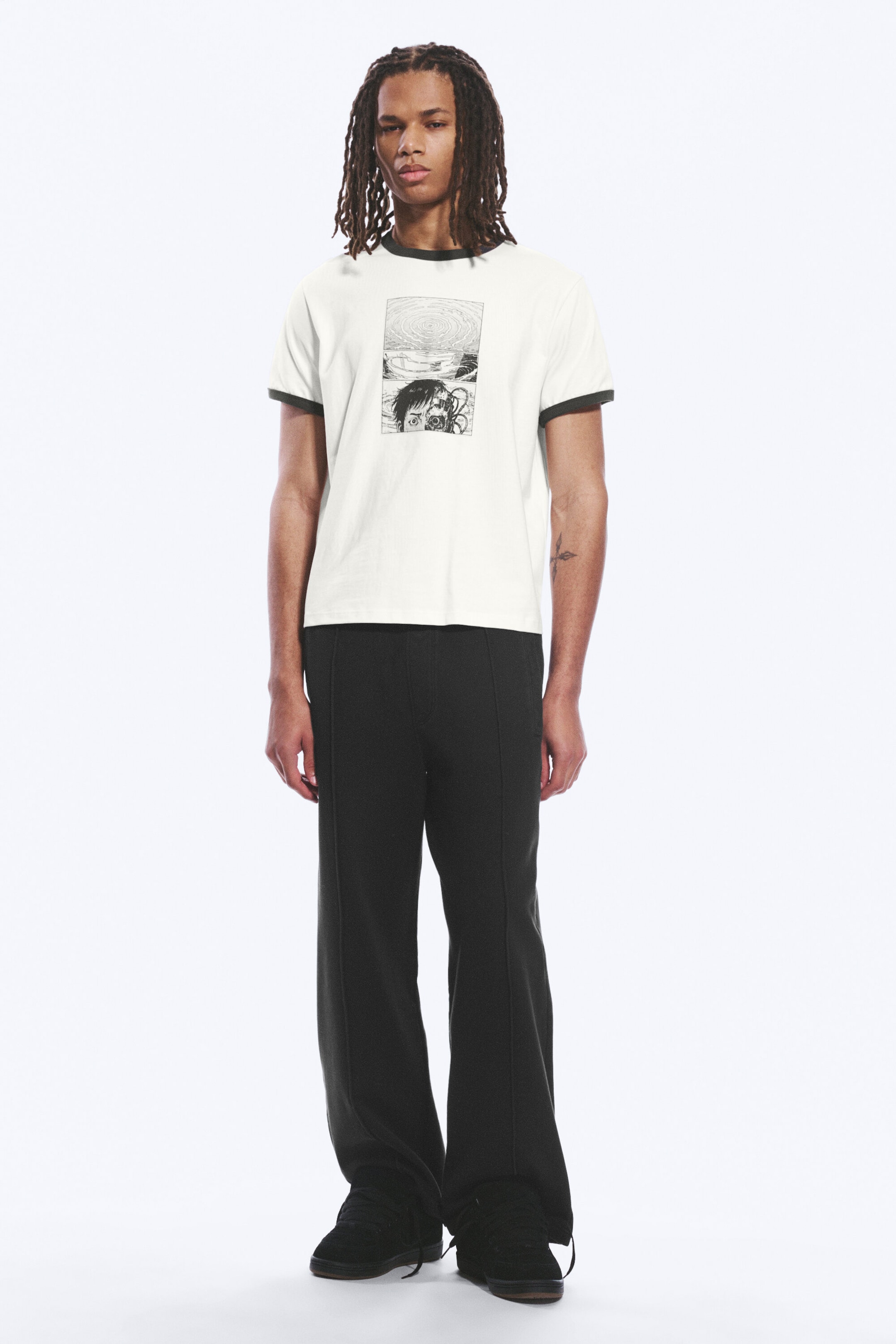 White - Comic Page - Graphic T-shirt - 1