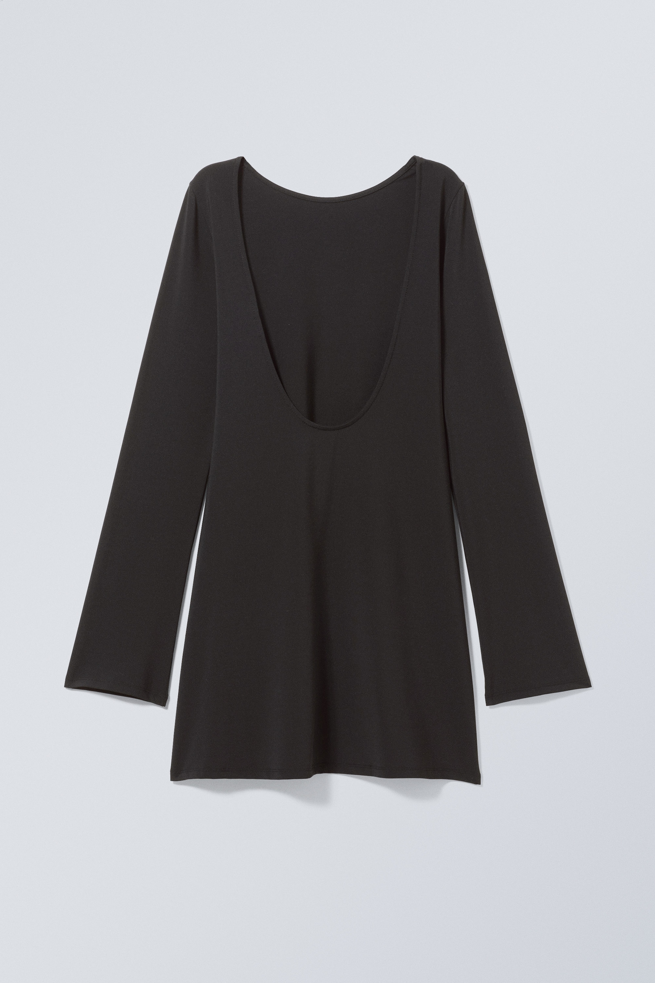 Black - Clair Open Back Mini Dress - 2