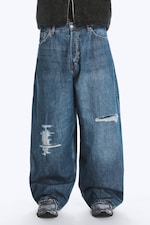 Sandy Blue - Mellanblå - Void low waist loose baggy jeans - 2