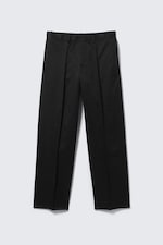Noir - Pantalon chino droit décontracté taille mi-haute - 4