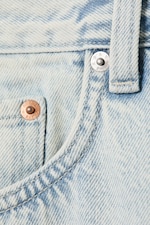 Citizen Blue - Light Blue - Astro Mid Rise Loose Baggy Denim Shorts - 5