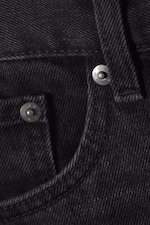 Black Stream - Astro Mid Rise Loose Baggy Leg Unisex Jeans - 1