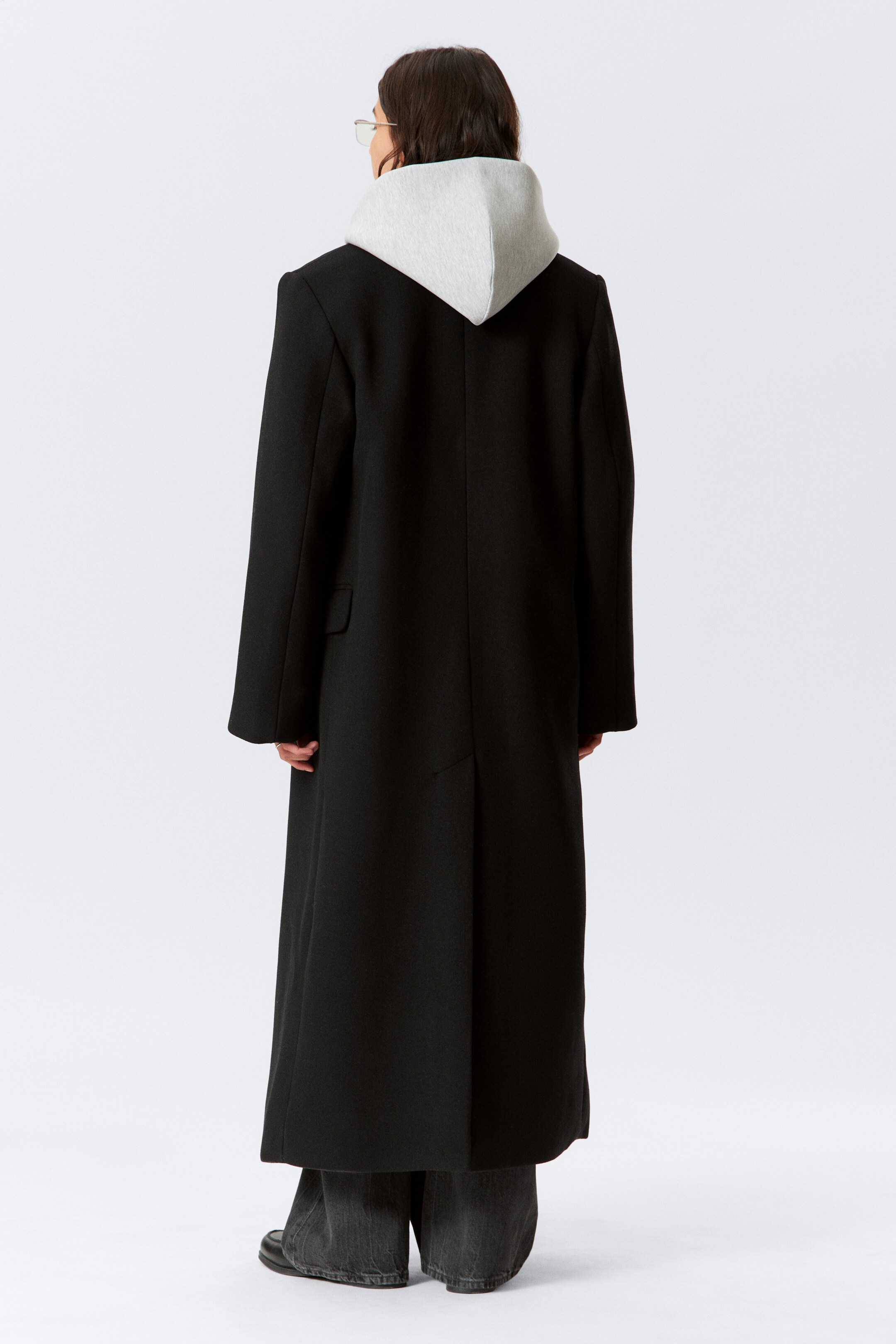 Größeres Bild ansehen: Zweireihiger Oversized-Mantel aus Wollmischung - Schwarz - Ladies | H&M DE 4