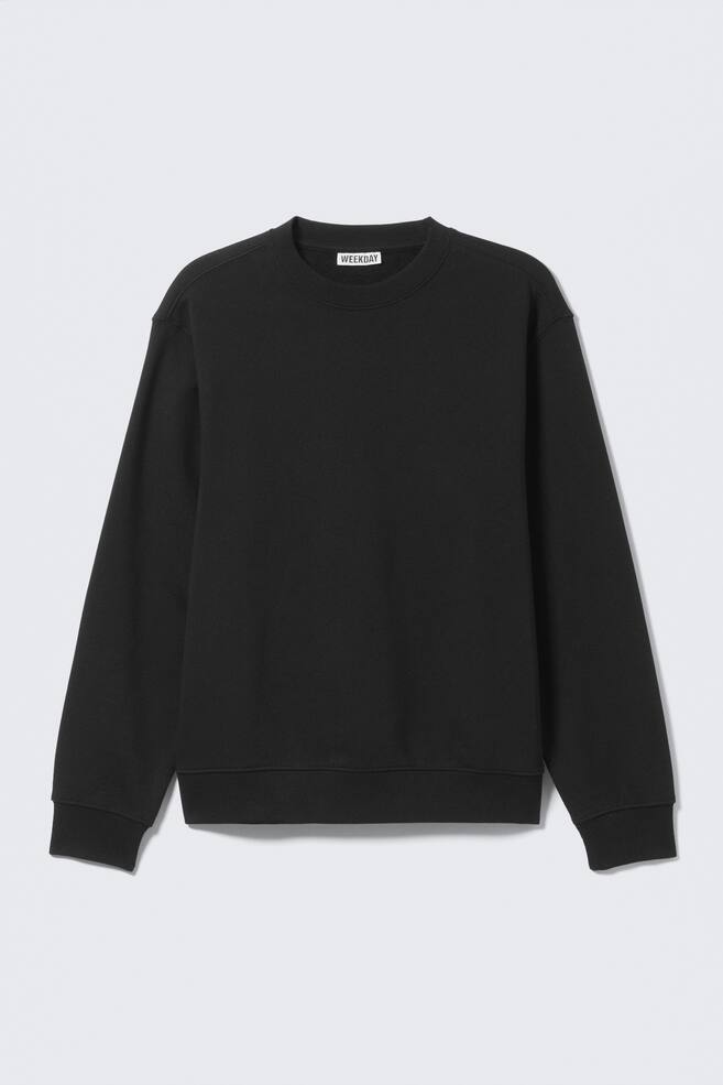 Classic Sweatshirt - Black/Light Dusty Grey Melange/Dark Blue - 1