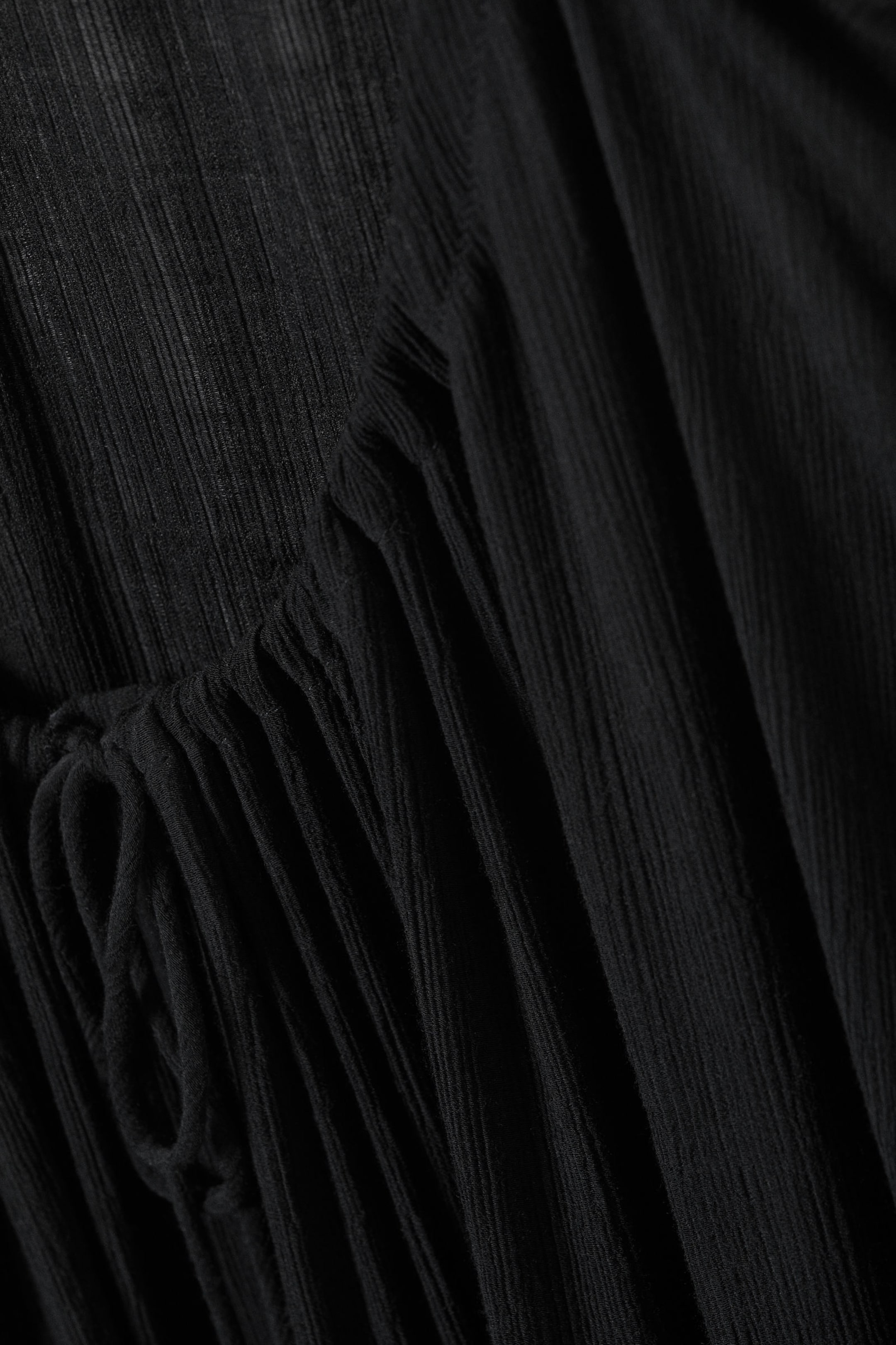 Schwarz - Fließendes Maxikleid - 6
