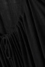 Schwarz - Fließendes Maxikleid - 6