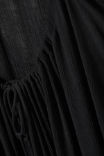 Schwarz - Fließendes Maxikleid - 2