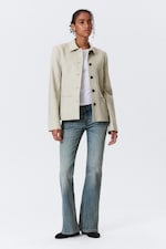 Dusty Mole - Lean Buttoned Jacket - 0