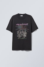 Imagine Shadows Black - Oversized Graphic Printed T-shirt - 0