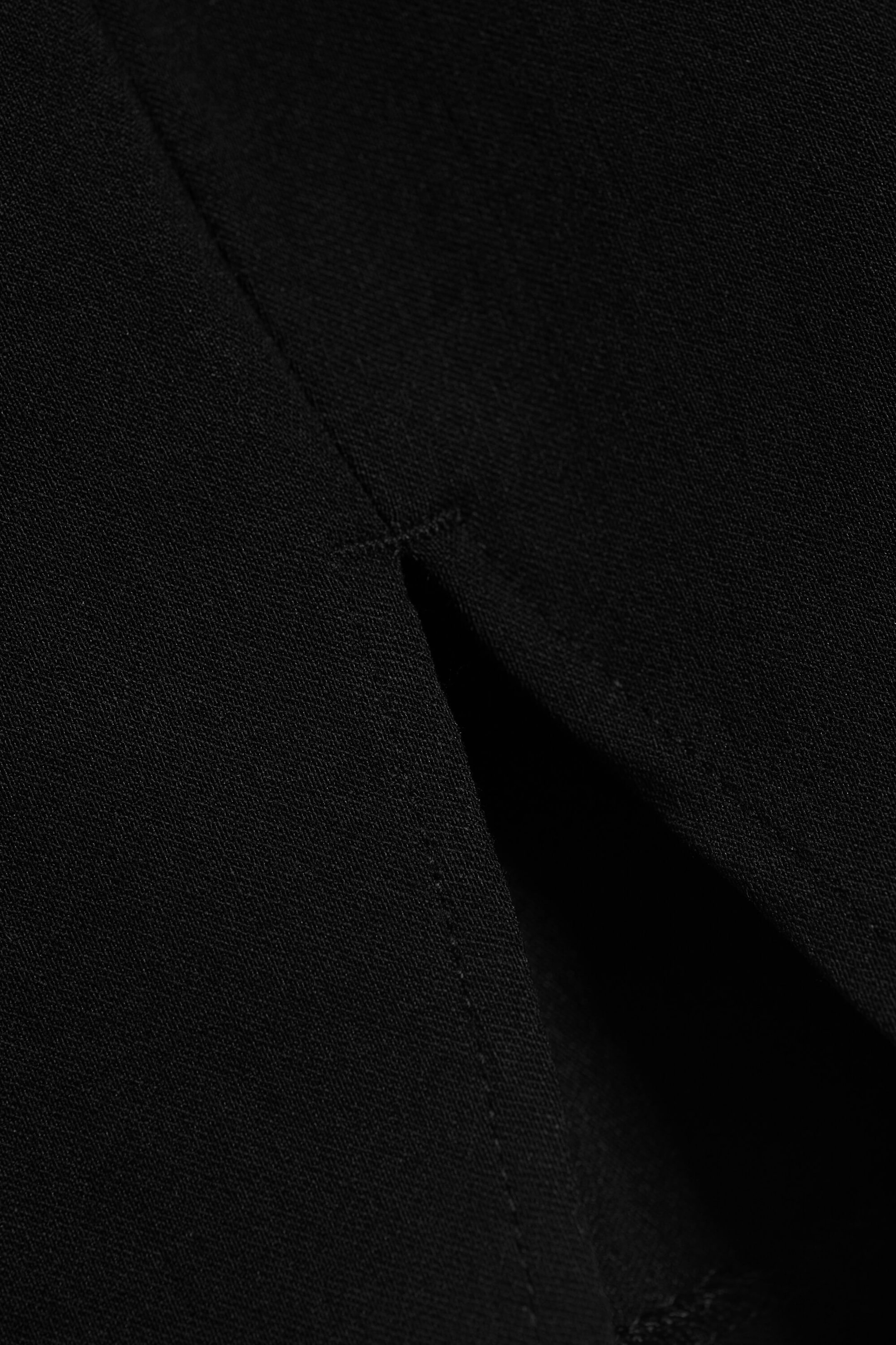 Black - Low‑Rise Bengalin Mini Skirt - 5