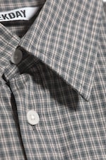 Checked Light Mole - Relaxed Boxy Poplin Shirt - 5