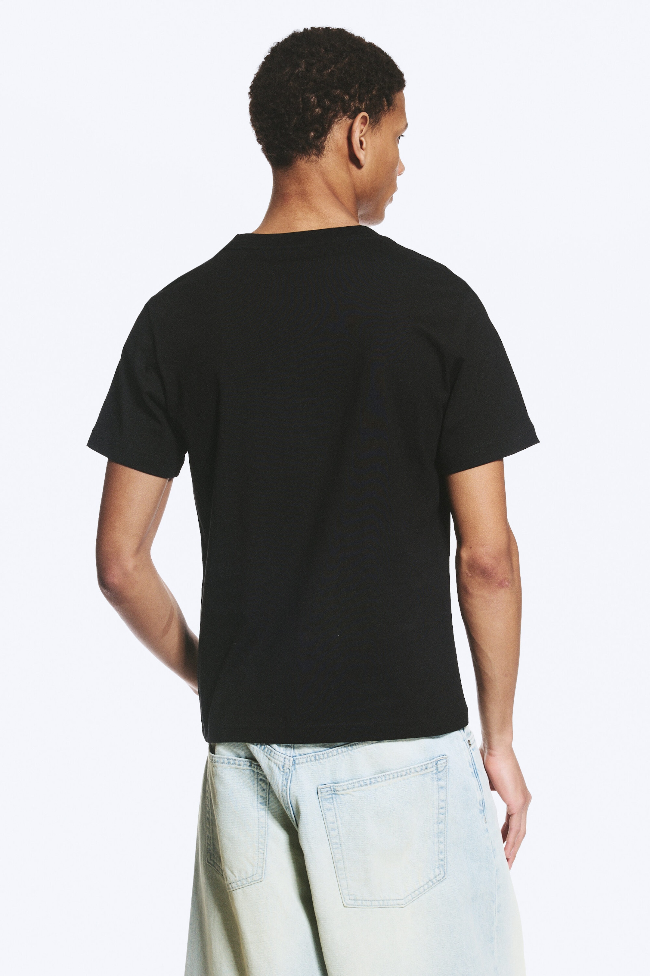 Svart - 3-pack klassisk boxig t-shirt - 2