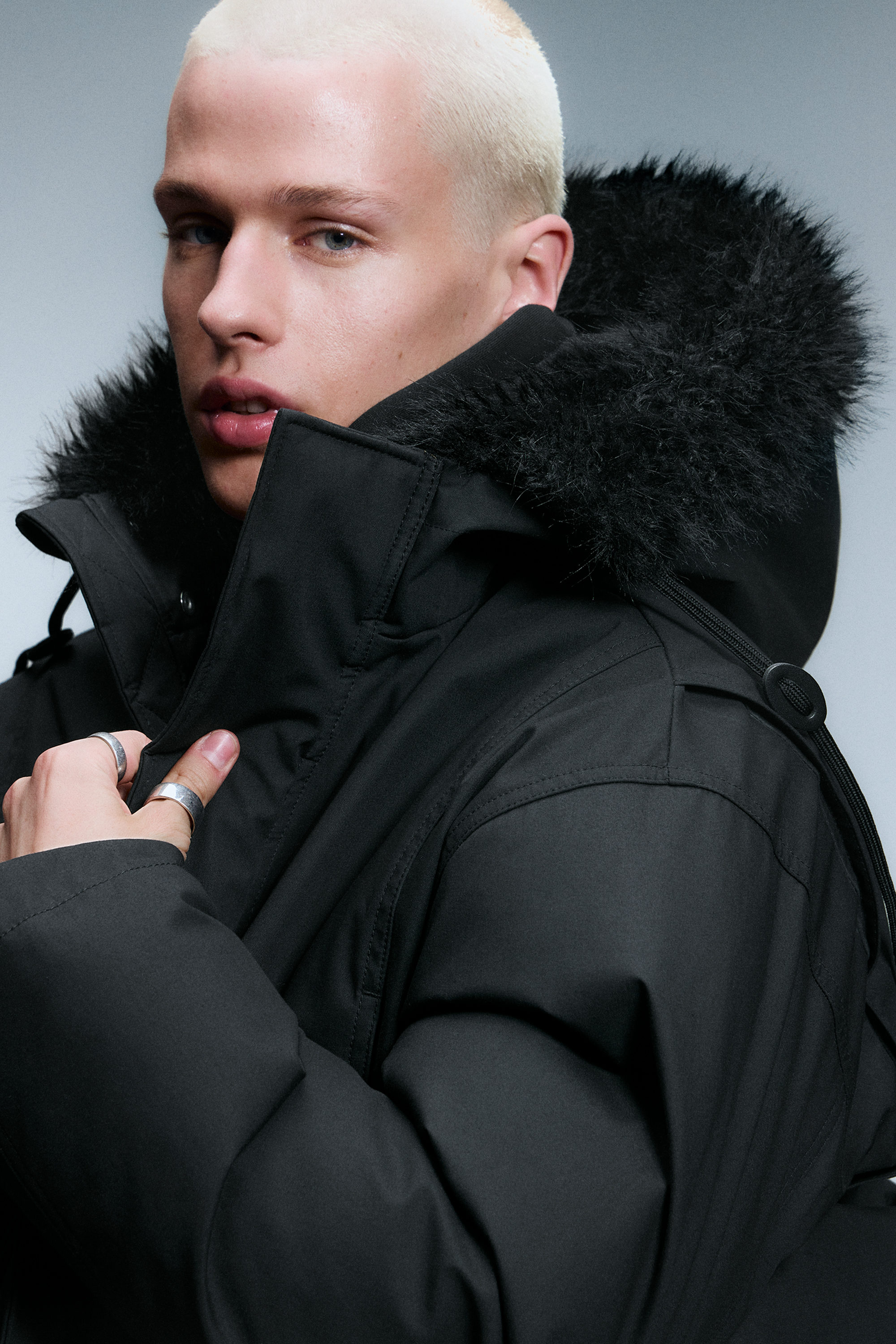 Noir - Parka matelassée oversize - 5
