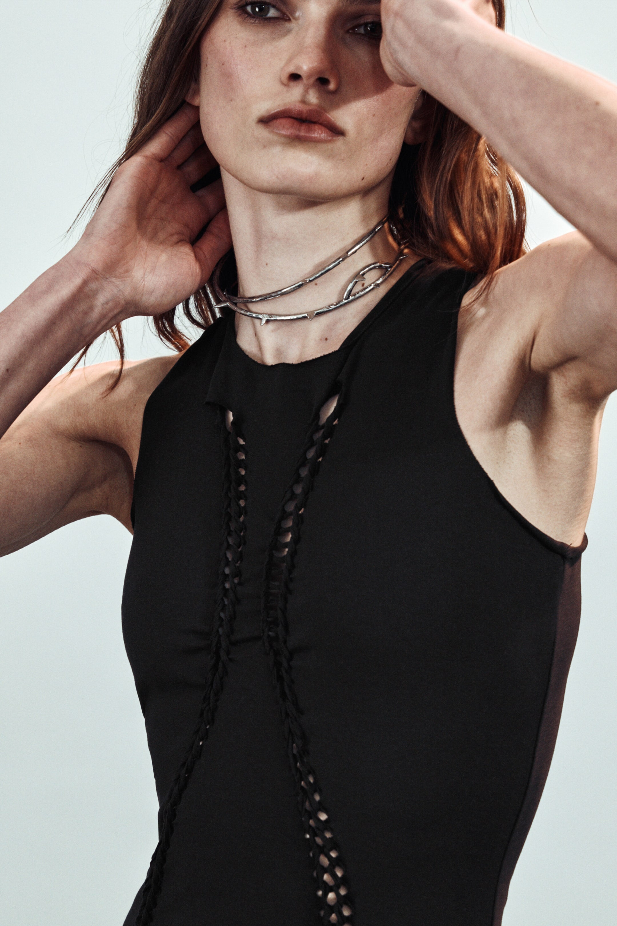 Black - Jersey Knot Dress - 2