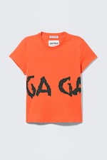 Orange - Lady Gaga Baby Tee - 6