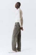 Canyon Grey - Medium Grey - Space Relaxed Straight Leg Jeans - 2