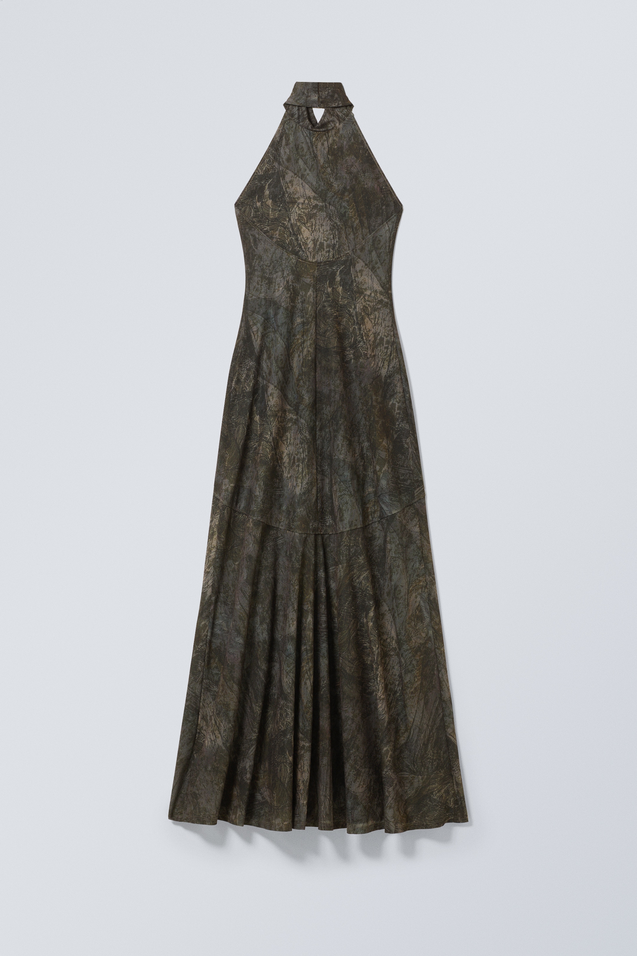 View larger image: Open Back Maxi Halter Dress - Fairytale - Dusty Khaki Green - Ladies | H&M GB 2