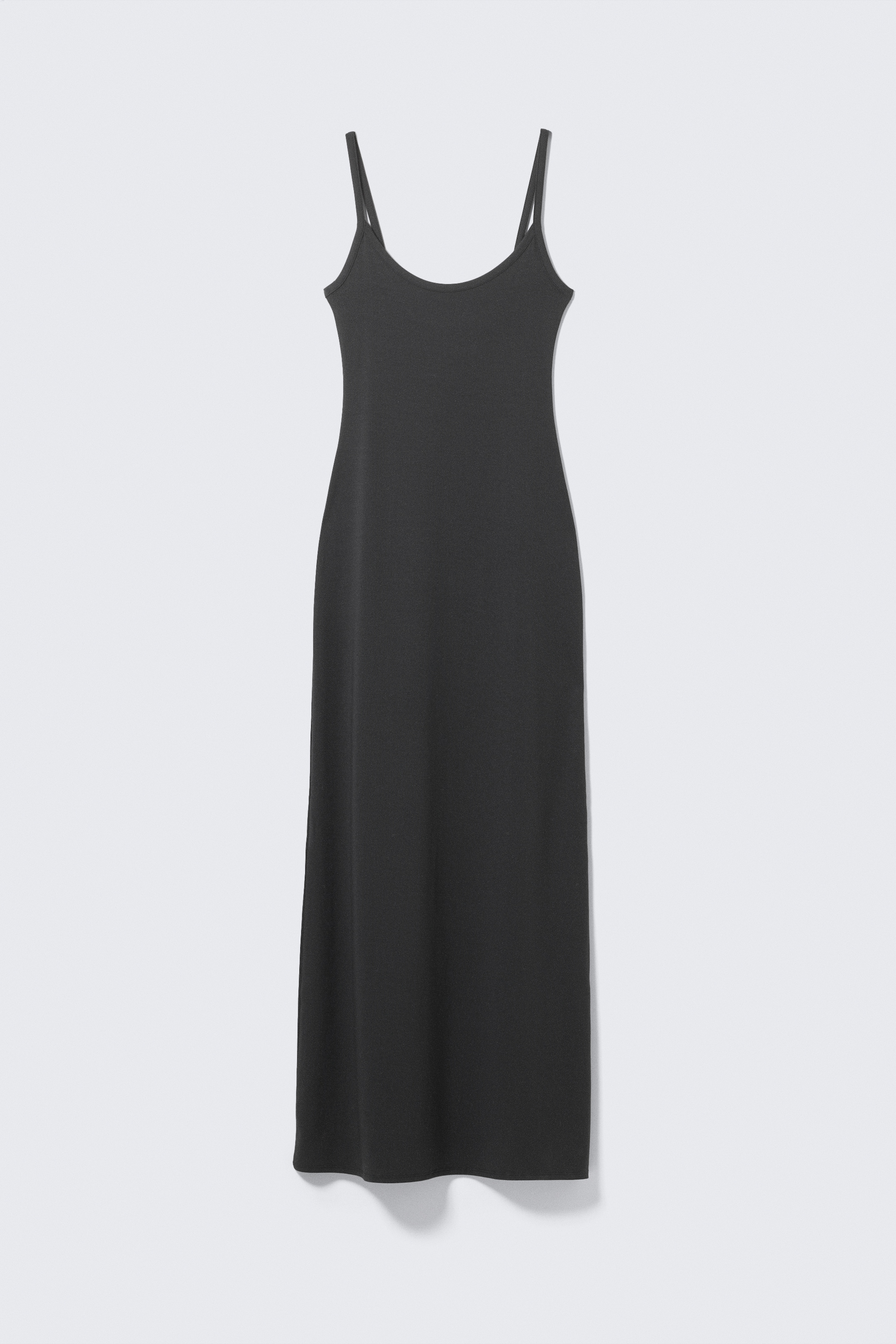 Преглед на по-голямо изображение: Smooth Strap Maxi Dress - Off-black - ЖЕНИ | H&M BG 1