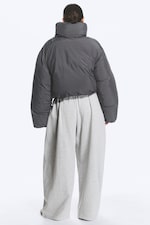 Dark Grey - Clean puffer jacket - 4