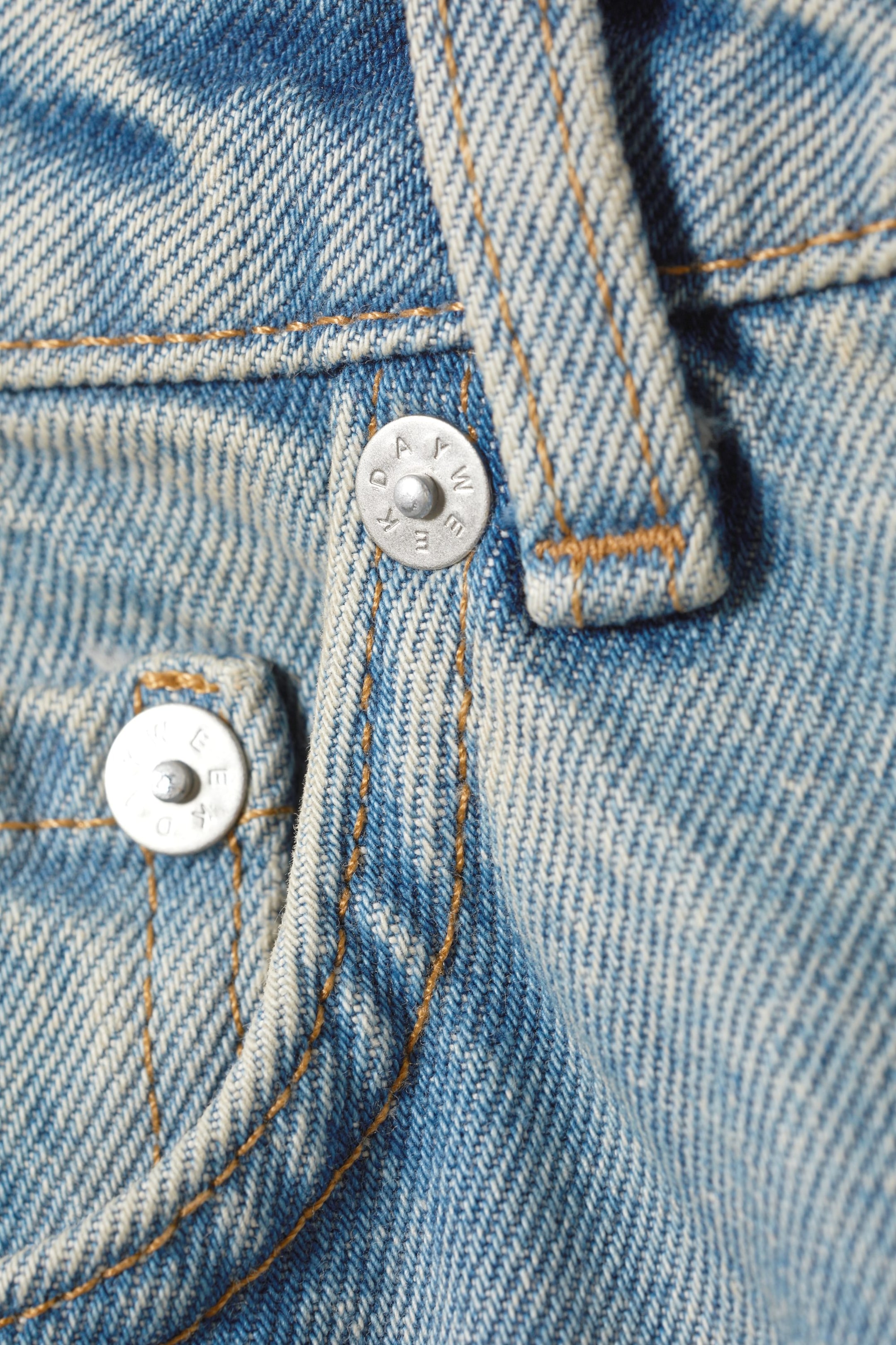 Light worn blue - Jean droit standard taille très haute Rowe - 1