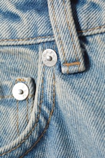 Light worn blue - Jean droit standard taille très haute Rowe - 1