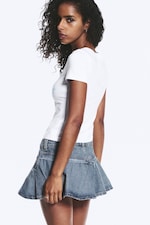 Blanc - White Bunny - Mini T-shirt graphique ajusté - 2