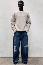 Dusty Mole - Chunky knit relaxed sweater - 1