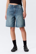 Radio Blue - Medium Blue - Monterey denim short met lage taille - 2
