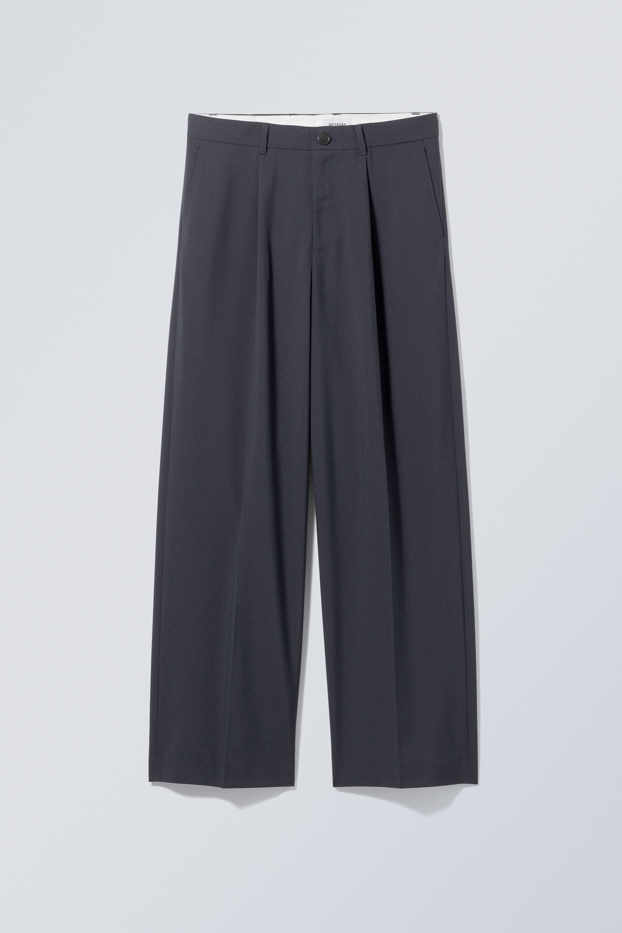 Navy blue - Uno Loose Suit Trousers - 0