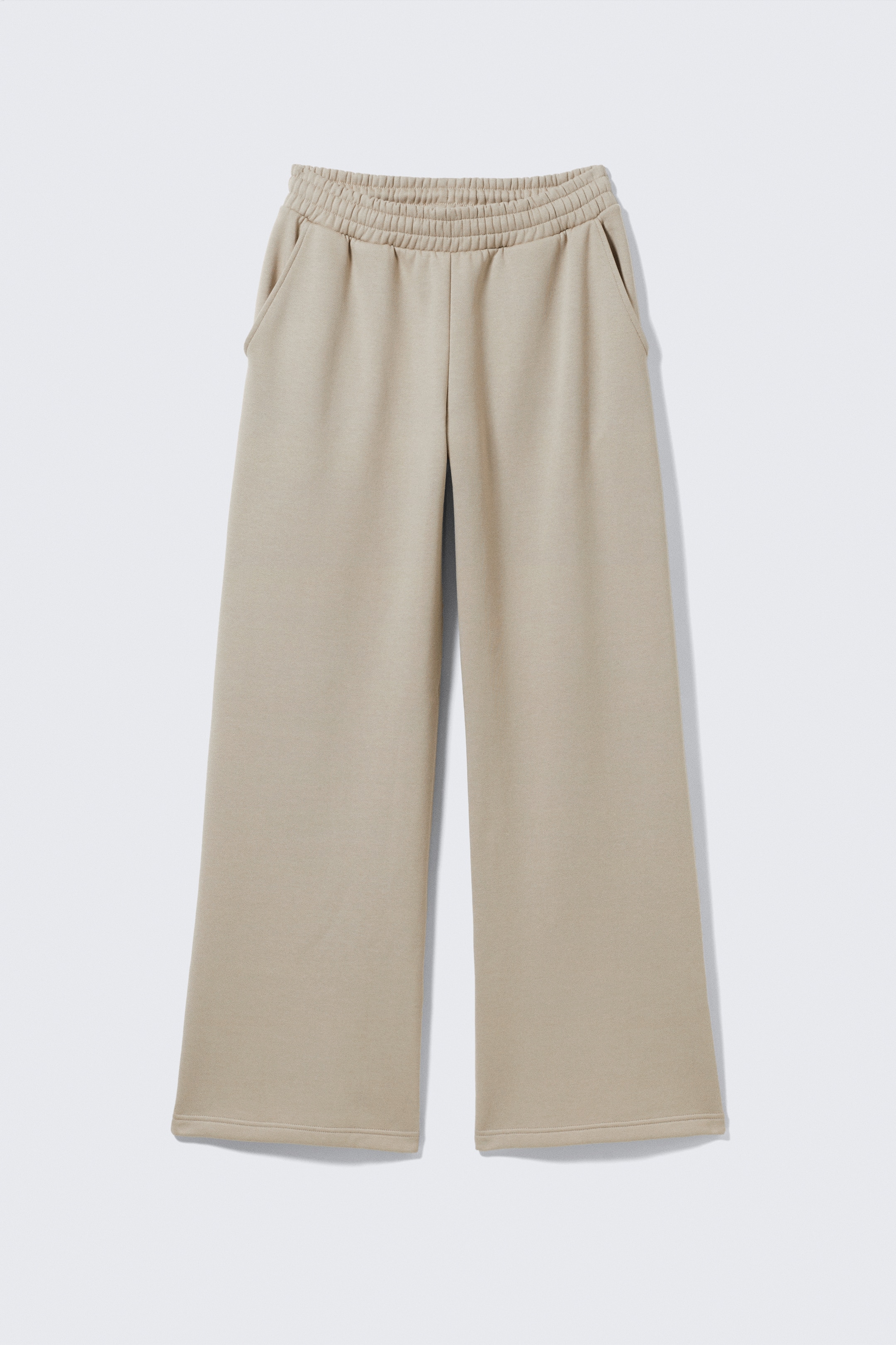 Größeres Bild ansehen: Lange, schwere Sweatpants in lockerer Passform - Helles Beige - Ladies | H&M DE 1