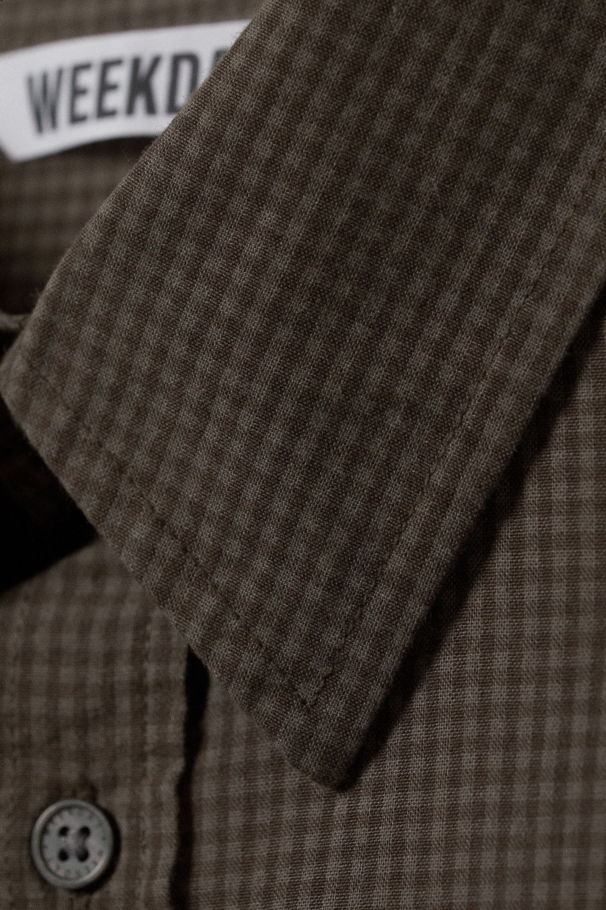 Checked Dark Brown - Oversized Checked Shirt - 5