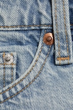 Dream Blue - Ljusblå - Venus Frayed Low Waist Denim Hotpants - 4