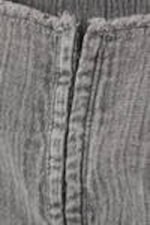 Washed Grey - Washed Square Neck Twill Top - 5