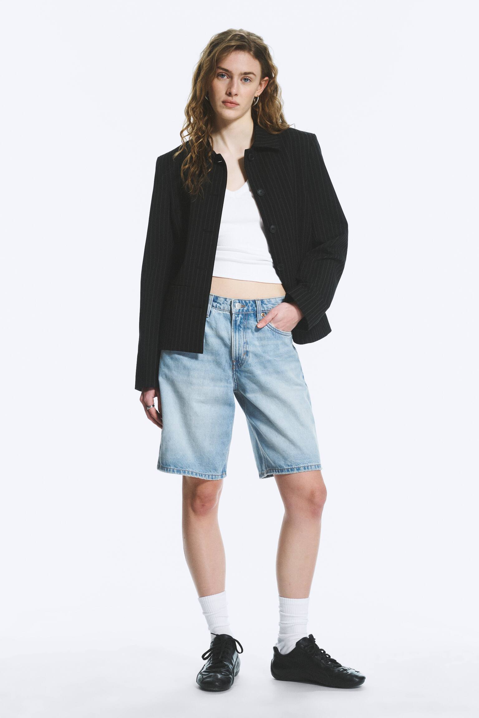 Shorts in denim Monterey a vita bassa - Kimberley Blue - Azzurro/Radio Blue - Blu medio/Sfumatura Grigia - Grigio/Arizona Blue - Medium Blue - 1