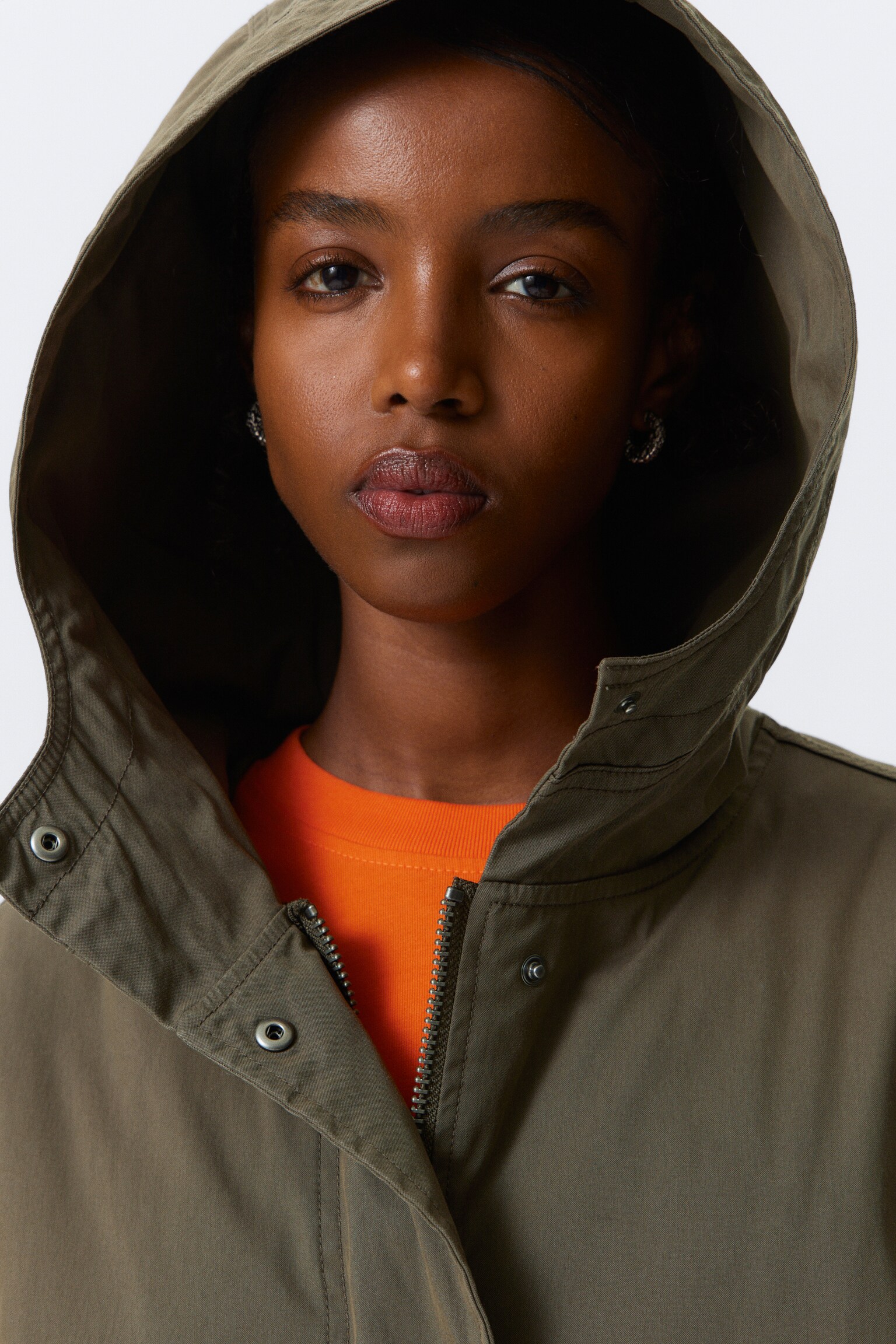 Oversized parkas med avtagbart foder - Kakibrun - 6