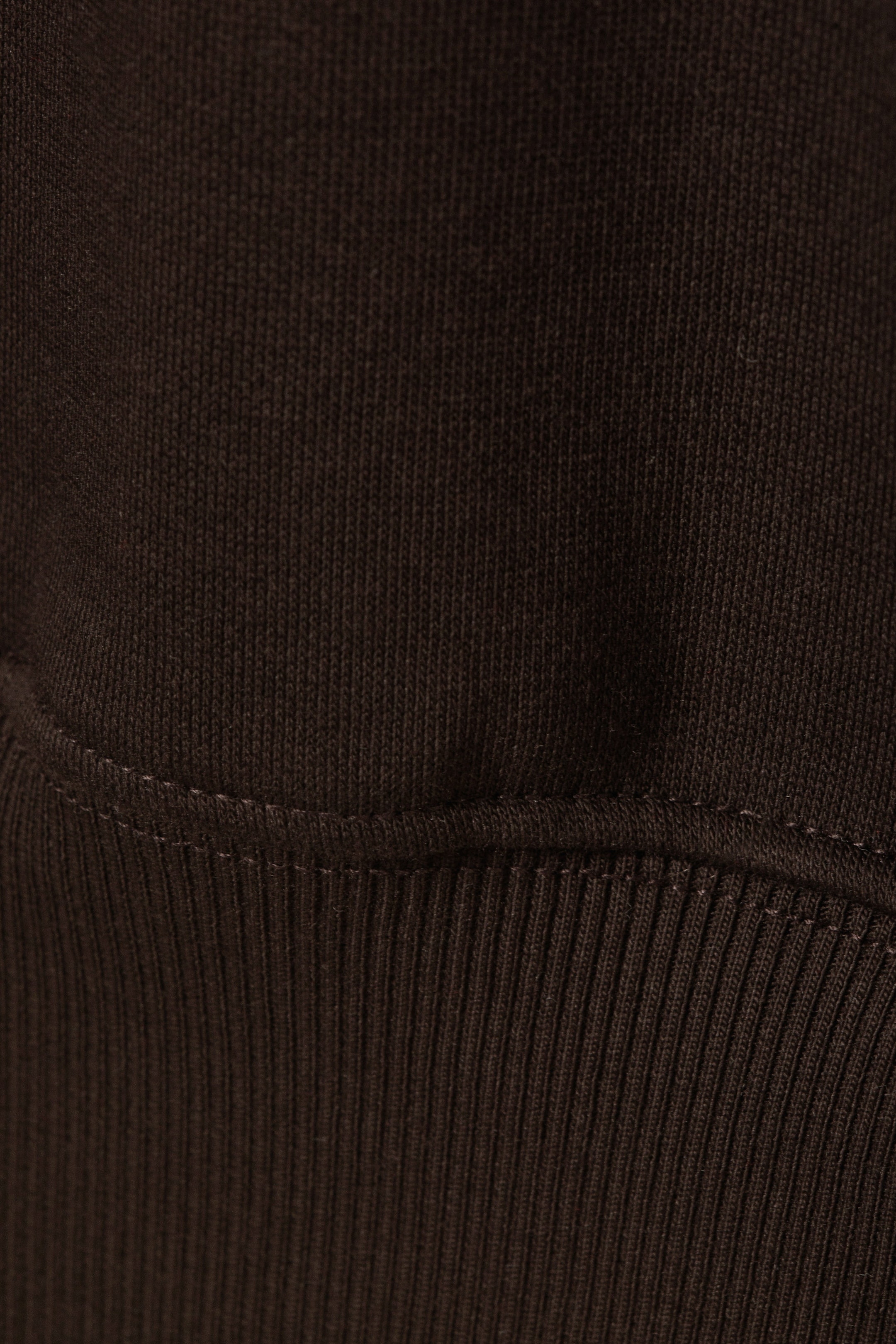 Dunkelbraun - Oversize-Sweatshirt mit Rundhalsausschnitt - 4