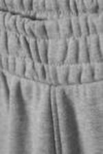 Grey Melange - Baggy Knee-Length Skater Shorts - 5