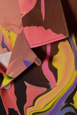 Warped pinks - Coffee Floral Short Sleeve Shirt - 1