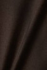 Dark Brown - Slim Sleeveless Turtleneck Top - 1