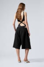 Dunkelgrau verwaschen - Lockere knielange Jersey-Shorts - 6