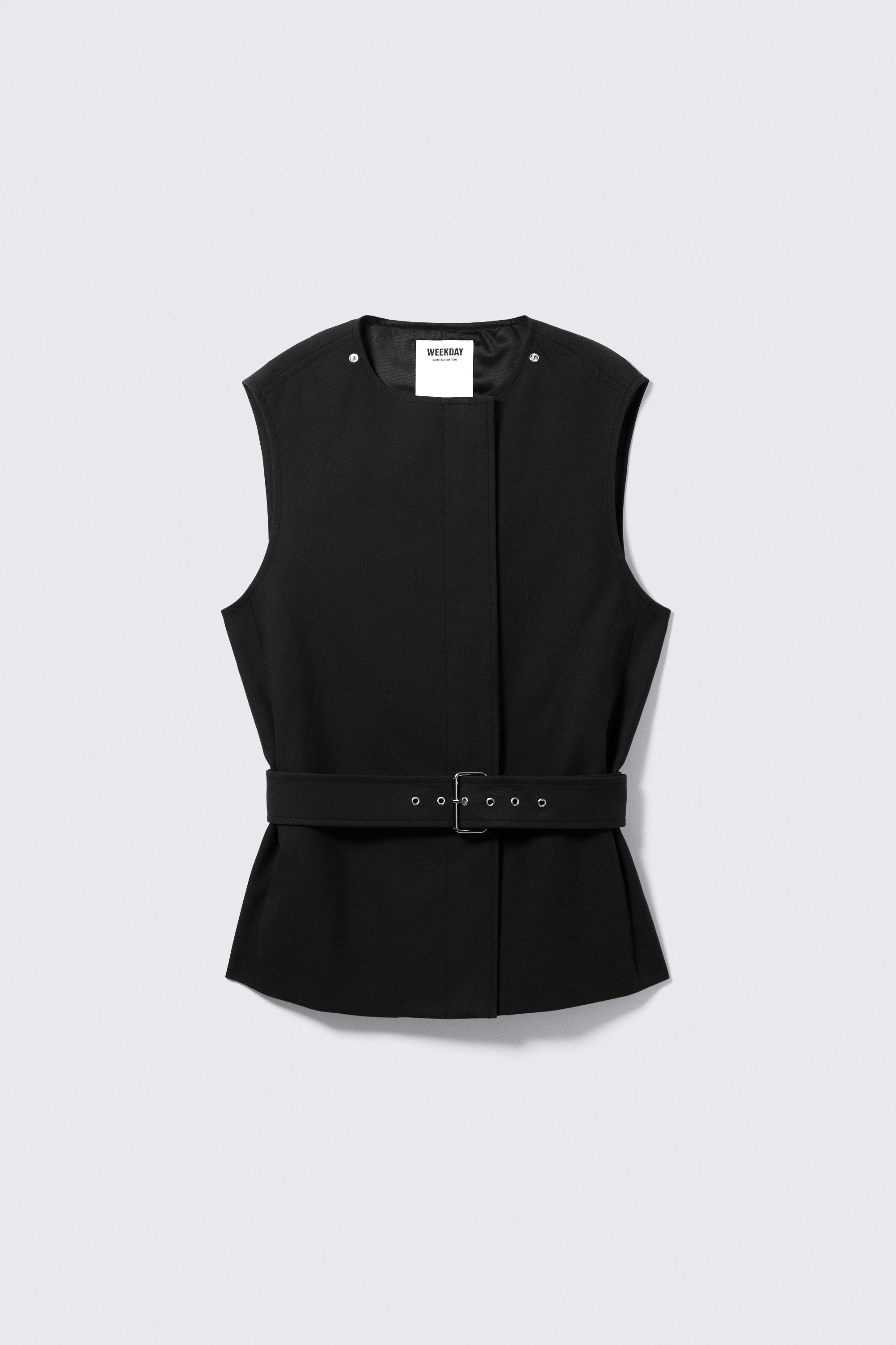 Schwarz - Tech-Trenchcoat mit Lagenoptik - 5