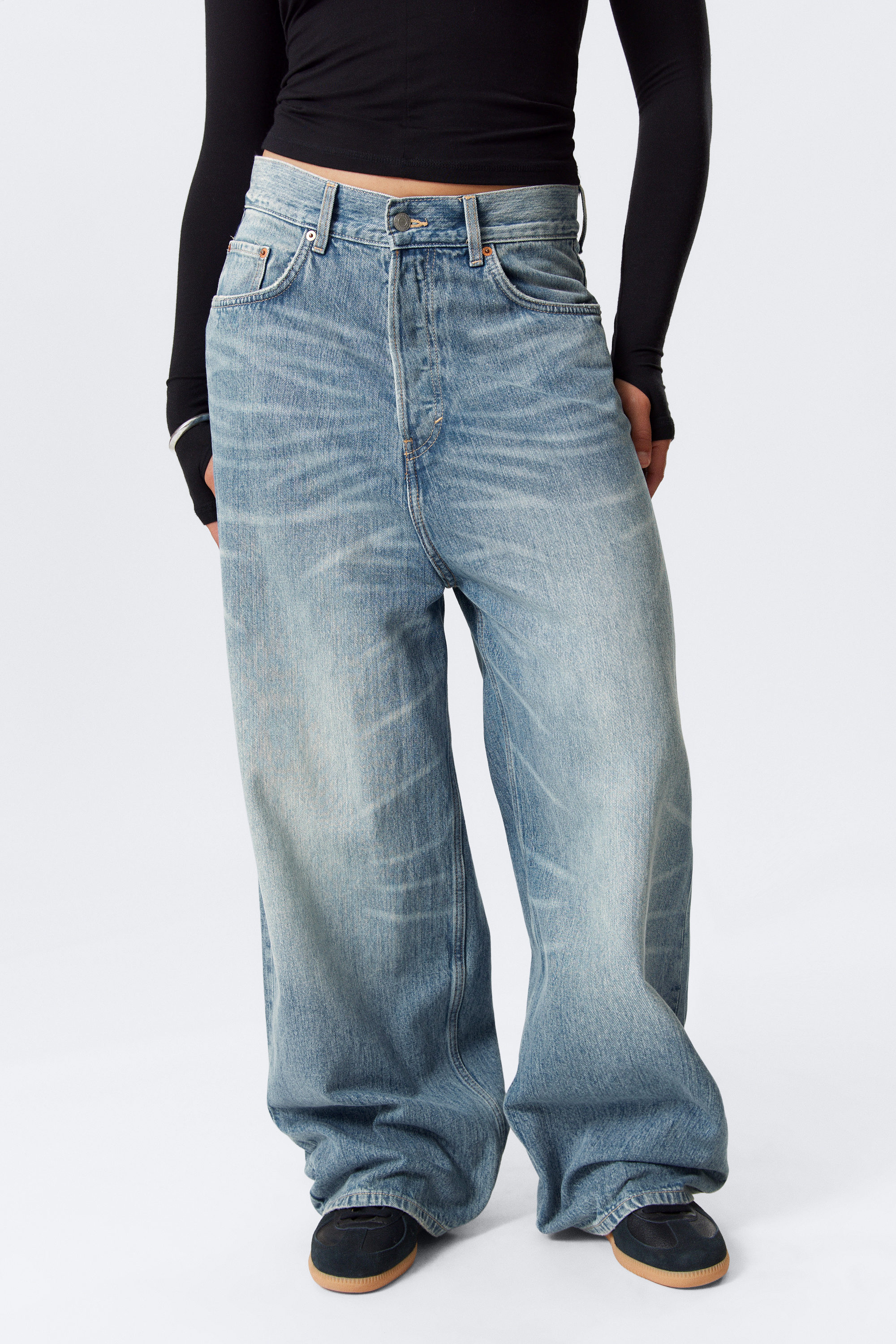 Blue Stream - Astro Loose Extra Baggy Leg Jeans - 3