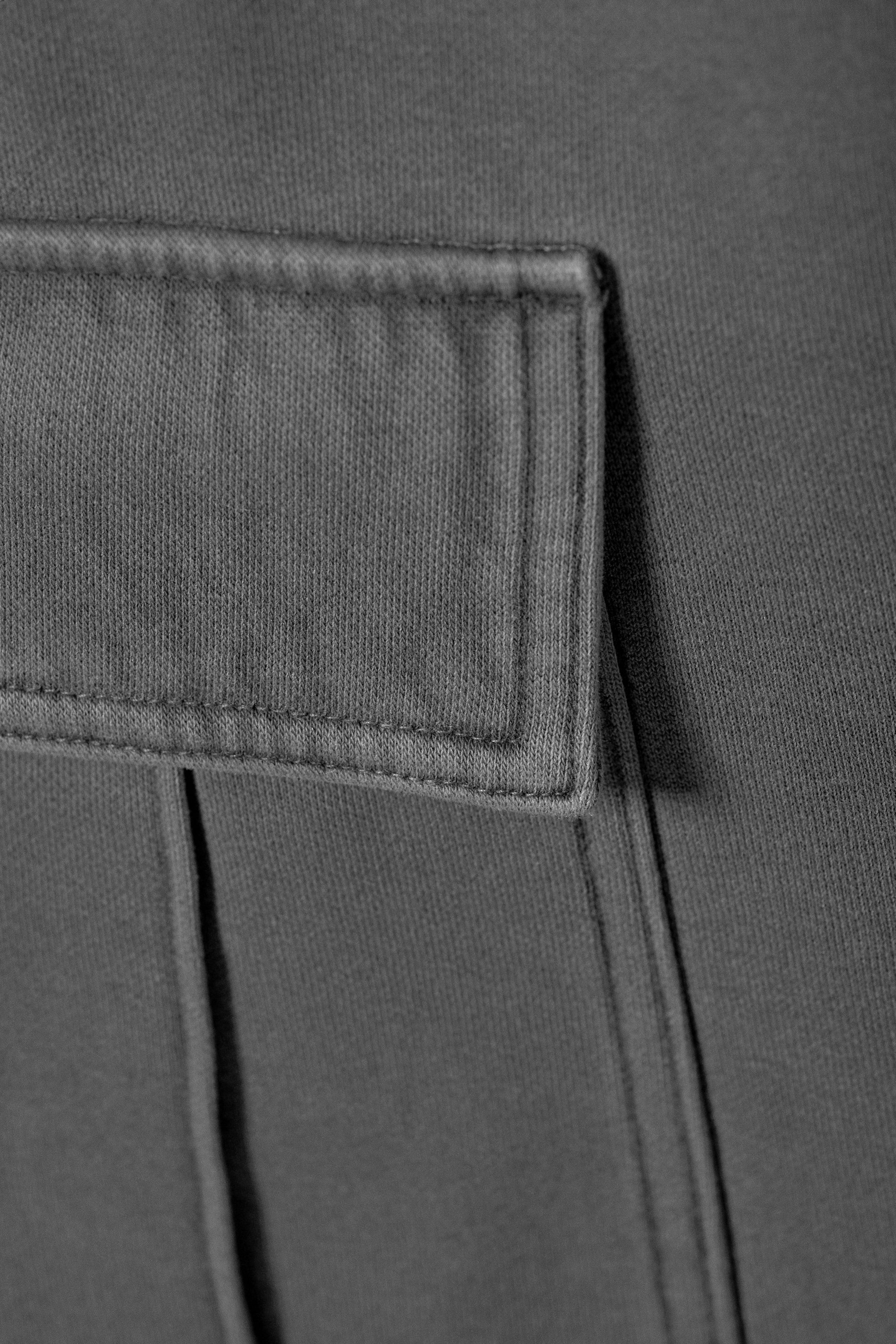 Washed Black - Cargo Jersey Trousers - 1