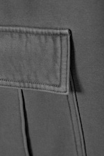 Washed Black - Cargo Jersey Trousers - 1